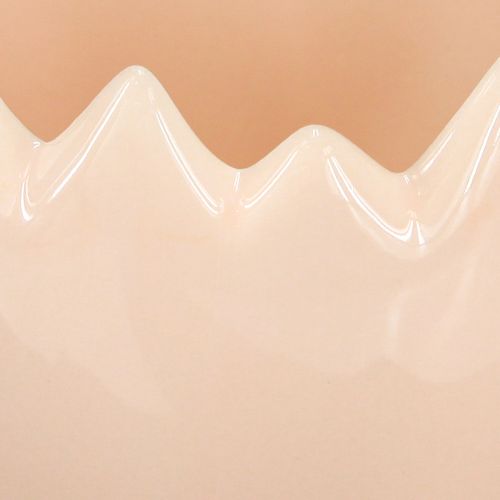 Artículo Maceta en forma de huevo con borde roto para colocarla de forma creativa en alféizares de ventanas y mesas, 9 cm, 3 piezas