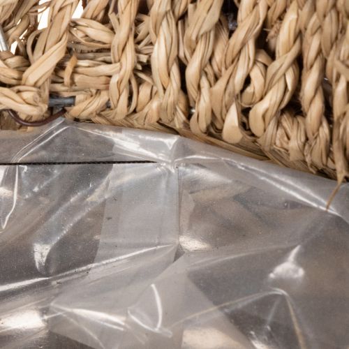 Cesta decorativa tejida a mano con forma de búho para el alféizar de la ventana, 18 cm. | Floristik24.es