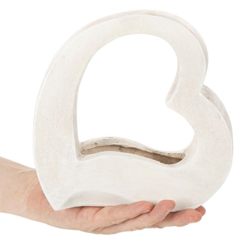 Adorno en forma de corazón para plantas y arreglos florales, diseño abierto, forma de corazón moderna, 19 cm. | Floristik24.es