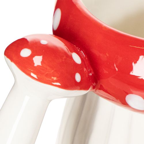 Taza de cerámica con diseño de amanita muscaria para decoración, 10 cm | Floristik24.es