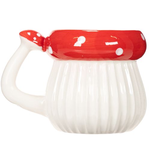 Taza de cerámica con diseño de amanita muscaria para decoración, 10 cm | Floristik24.es