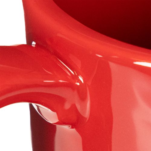 Taza decorativa grande con platillo, apta como maceta, 17 cm. | Floristik24.es