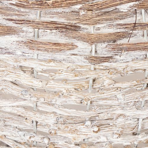 Cesta redonda tejida, cesta decorativa grande para plantar, 23 cm. | Floristik24.es