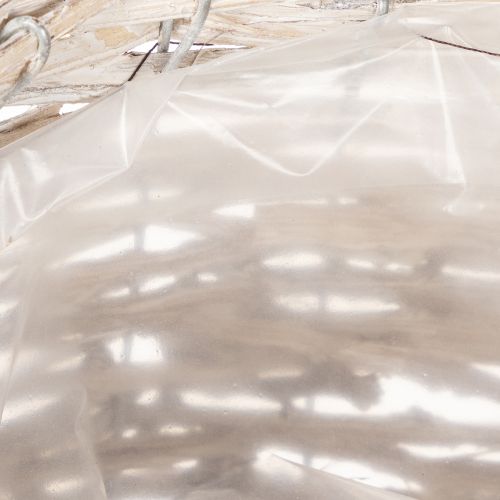 Cesta redonda tejida, cesta decorativa grande para plantar, 23 cm. | Floristik24.es