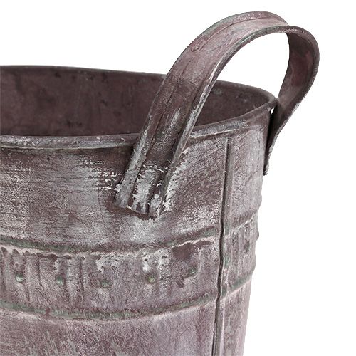 Floristik24 Macetero ovalado 20cm x 12cm H14cm violeta