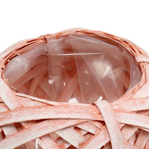 Floristik24 Macetero de chip Ø15cm H14cm naranja
