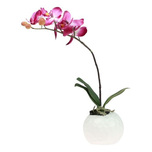 Orquídeas artificiales en maceta Phalaenopsis