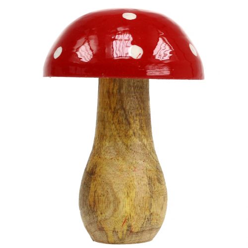 Floristik24 Toadstool de madera rojo 15,5cm