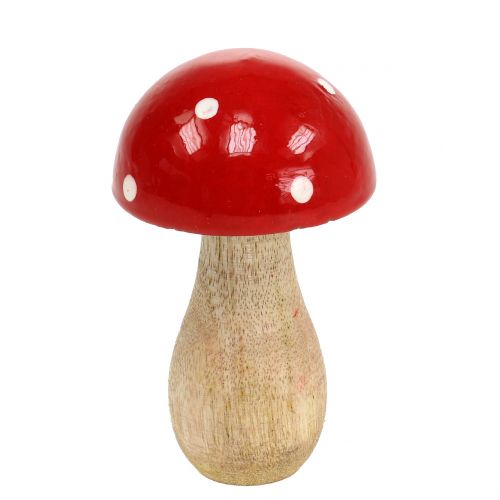 Floristik24 Toadstool de madera roja 11,5cm.