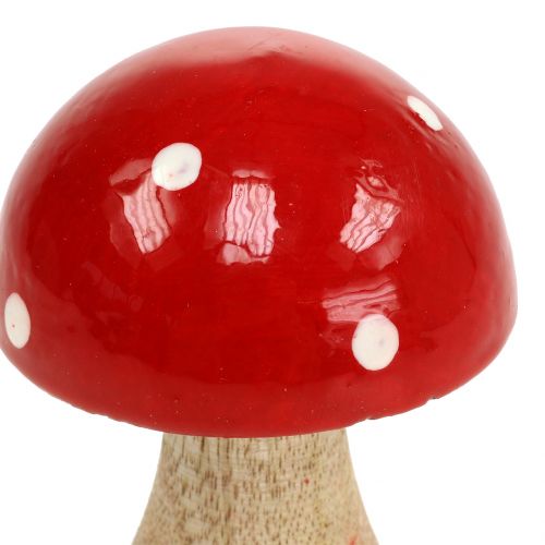 Floristik24 Toadstool de madera roja 11,5cm.