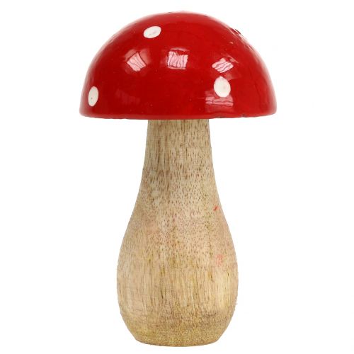 Floristik24 Toadstool de madera roja 11,5cm.