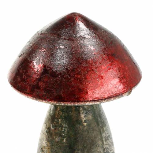 Floristik24 Seta decorativa de cristal rojo oscuro Al.13cm
