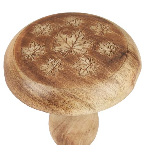 Artículo Decoración de setas de madera decoración de madera de setas decoración de otoño natural Ø15cm H14,5cm