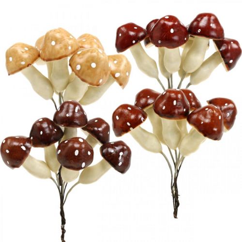 Floristik24 Setas surtidas 3cm x 5cm en alambre 48uds