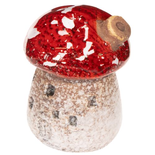 Decoración de casa de setas, amanita muscaria en miniatura de 6 cm, 2 unidades | Floristik24.es