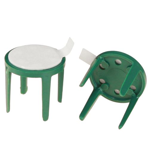 Portaalfileres con almohadilla adhesiva soporte de espuma floral verde Ø3cm 50 uds
