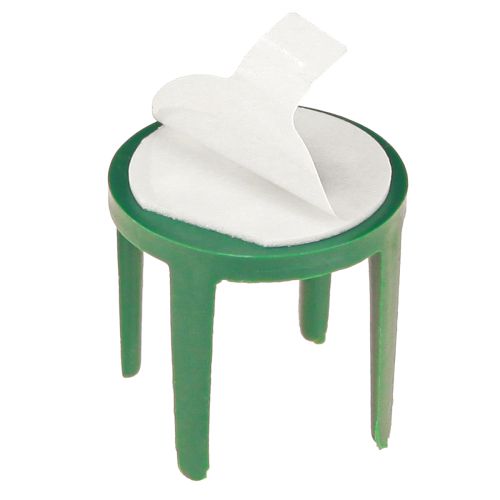 Artículo Portaalfileres con almohadilla adhesiva soporte de espuma floral verde Ø3cm 50 uds