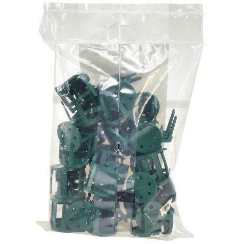 Artículo Pinholder porta arreglos florales para espuma floral verde 3cm 50uds