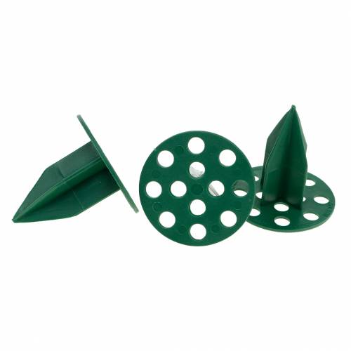 Floristik24 Portavelas OASIS® Plastic Pini Extra verde Ø4,7cm 50 piezas