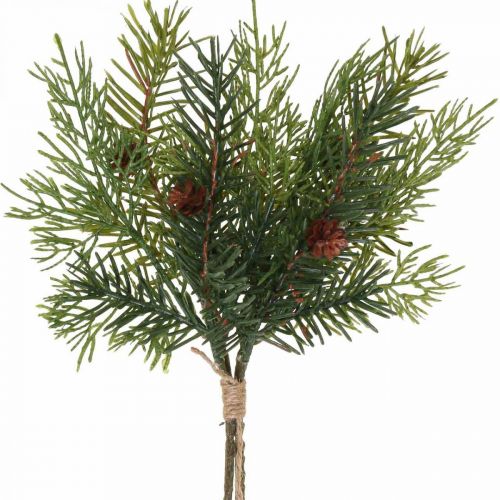 Ramas decorativas Navidad rama de pino artificial 31cm 2uds
