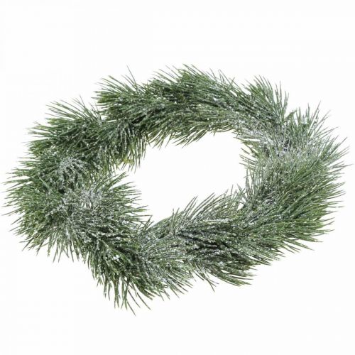 Floristik24 Corona navideña ramas de pino artificial nevadas Ø30cm