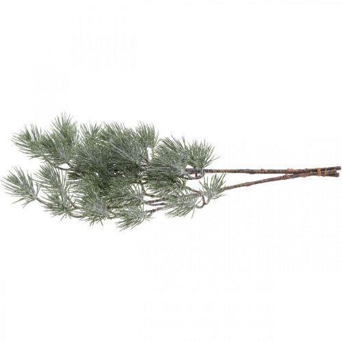 Floristik24 Ramas navideñas Rama de pino Nevado 54cm 3 piezas en ramo