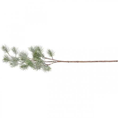 Floristik24 Rama navideña rama decorativa rama pino nevada 77cm