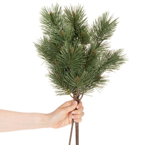 Rama de pino artificial como rama de abeto decorativa, 55 cm, 3 piezas | Floristik24.es