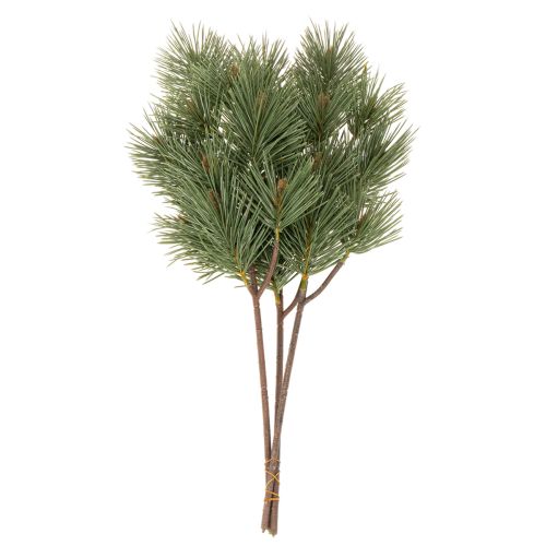 Rama de pino artificial como rama de abeto decorativa, 55 cm, 3 piezas | Floristik24.es