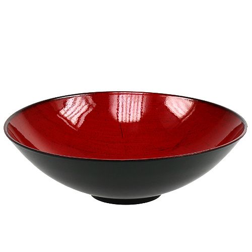 Floristik24 Cuenco decorativo redondo rojo Ø22cm H6.5cm