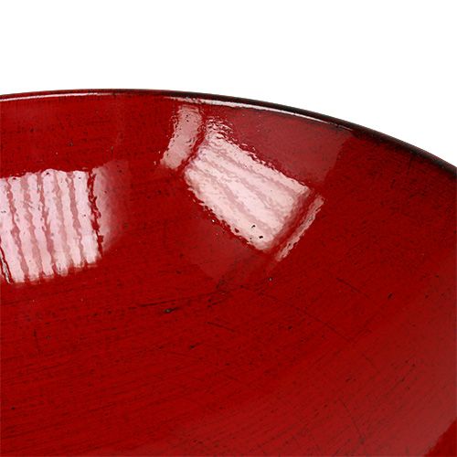 Floristik24 Cuenco decorativo redondo rojo Ø22cm H6.5cm