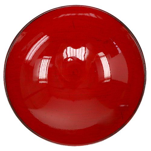 Floristik24 Cuenco decorativo redondo rojo Ø22cm H6.5cm
