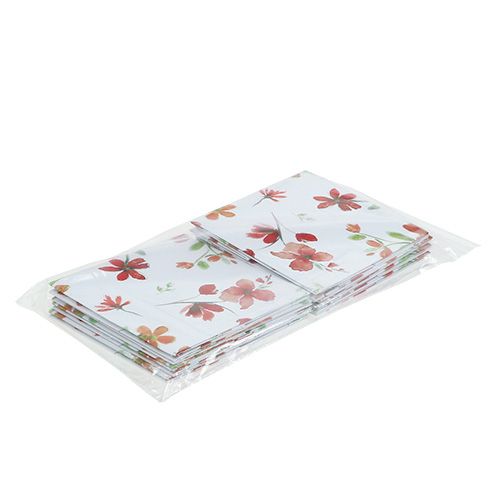 Floristik24 Bolsa de papel 10,5cm x 10,5cm con patrón 8pcs
