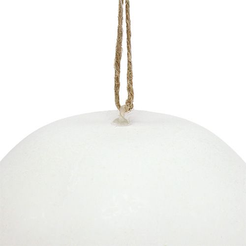 Floristik24 Huevo de plastico para colgar blanco 15cm 3uds