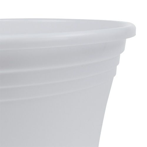 Artículo Maceta de plástico “Irys” blanco Ø19cm H16cm, 1ud