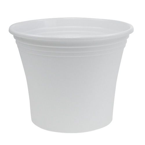 Artículo Maceta de plástico “Irys” blanco Ø25cm H21cm 1ud