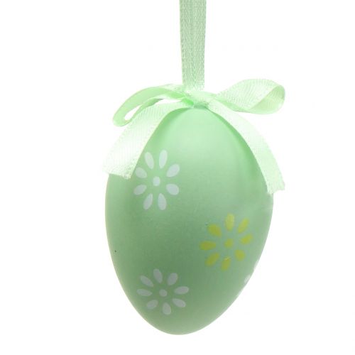 Floristik24 Huevos de Pascua para colgar verde, blanco, amarillo 6cm 12pcs