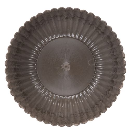 Bol redondo acanalado, recipiente decorativo para arreglos florales, 20 cm, 2 unidades | Floristik24.es