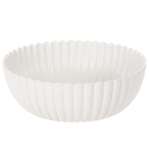 Bol decorativo acanalado, tamaño grande 25 cm