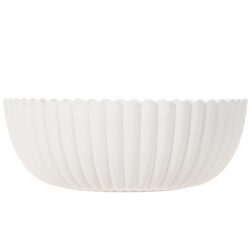 Bol decorativo acanalado, tamaño grande 25 cm | Floristik24.es