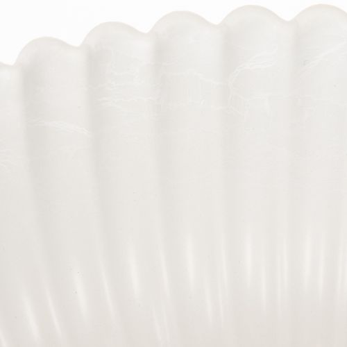 Bol decorativo acanalado, tamaño grande 25 cm | Floristik24.es