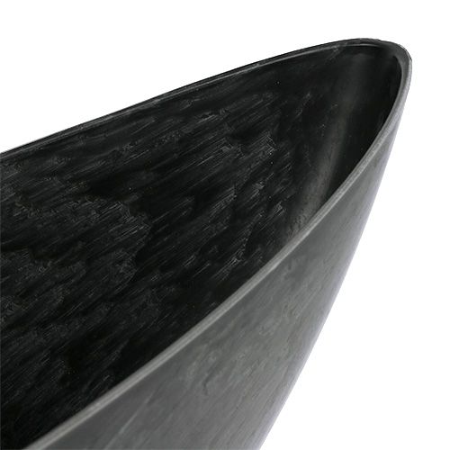 Artículo Barco de plástico antracita ovalado 39cm x 12,5cm H13cm 1 pieza