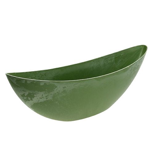 Artículo Bote de plástico verde 55,5cm x 14,5cm H17,5cm, 1ud