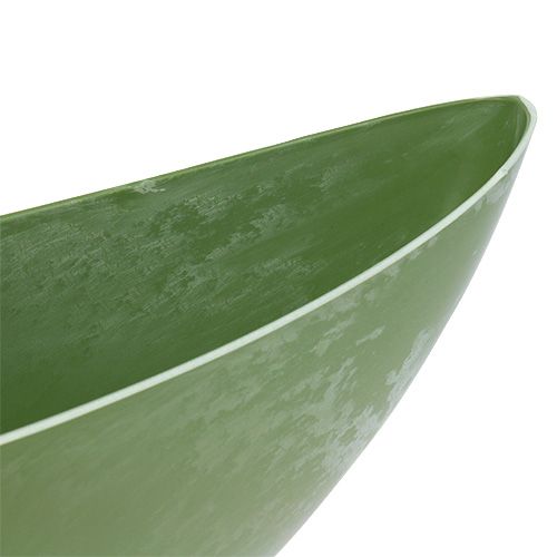 Artículo Barco de plástico verde 55,5cm x 14,5cm H17,5cm 1 pieza