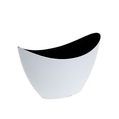 Barco de plástico blanco 20cm x 9cm H12cm