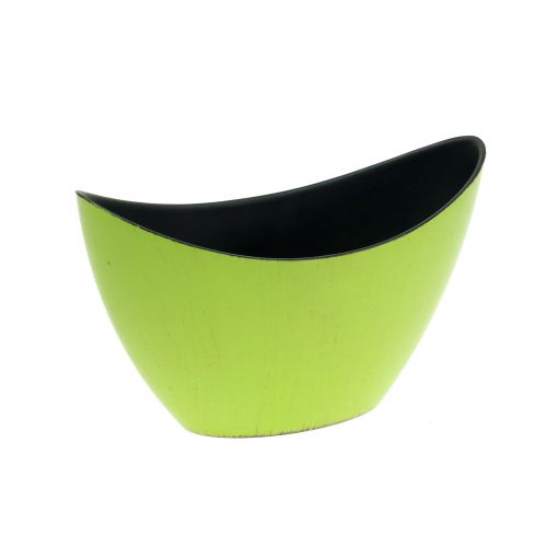 Jardinera decorativa verde 20cm x 9cm H11,5cm