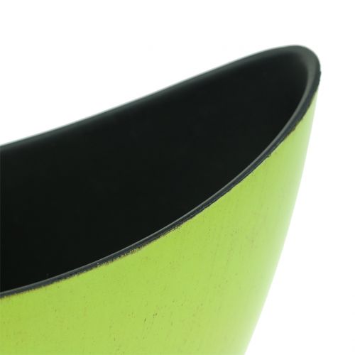 Jardinera decorativa verde 20cm x 9cm H11,5cm