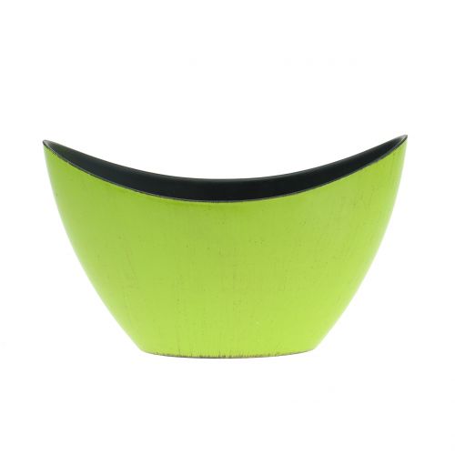 Floristik24 Jardinera decorativa verde 20cm x 9cm H11,5cm