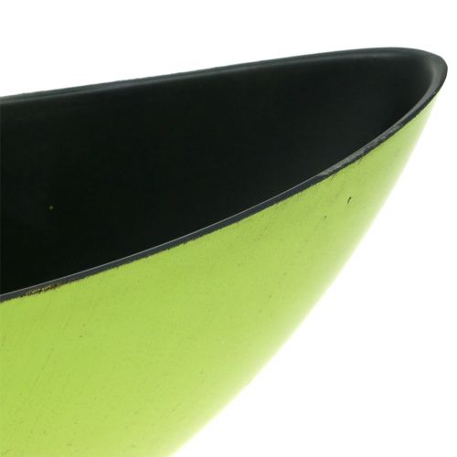 Floristik24 Cuenco decorativo plantador verde 39cm x 12cm H13cm