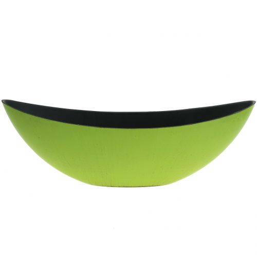 Floristik24 Cuenco decorativo plantador verde 39cm x 12cm H13cm